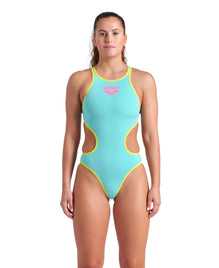 ARENA Woman One Piece ONE BIGLOGO 001198 839 Water-Soft Green