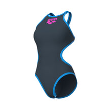 ARENA Woman One Piece ONE BIGLOGO 001198 581 Asphalt-Turquoise