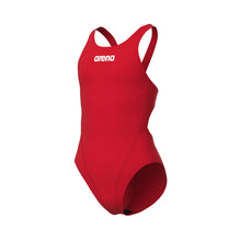 ARENA Girls's Team Swim TECH SOLID  Red-White 004764 450