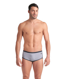 ARENA Man Low Waist Short ICONS SWIM SOLID  Sea Foam-Asphalt 005046 551