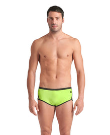 ARENA Man Low Waist Short ICONS SWIM SOLID  Artic Lime Dark Sage 005046 660