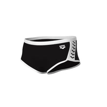 ARENA Man Low Waist Short ICONS SWIM SOLID  Black-White 005046 510