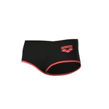 ARENA Men One Low Waist Short Big Logo Black Fluo Red 008549 559