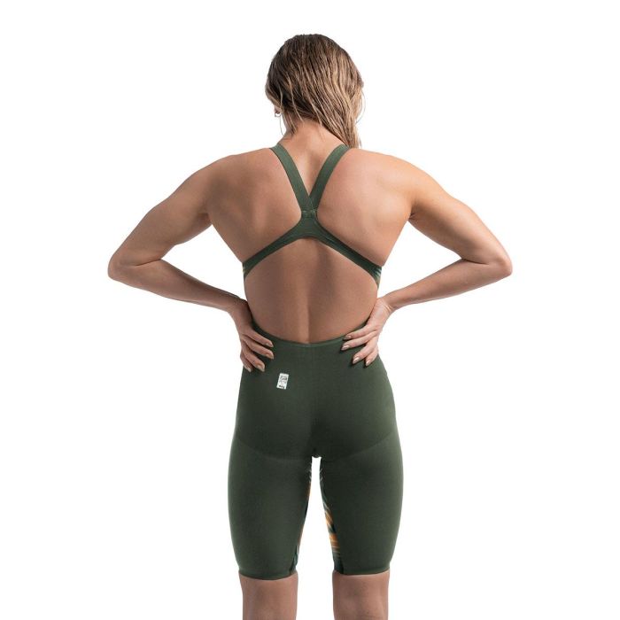 SPEEDO Woman Open Back Competition LZR PURE VALOR 2.0 15859 H785 Green/Orange